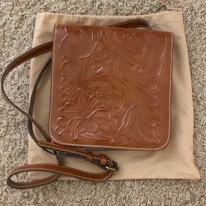 NWOT Patricia Nash brown satchel crossbody